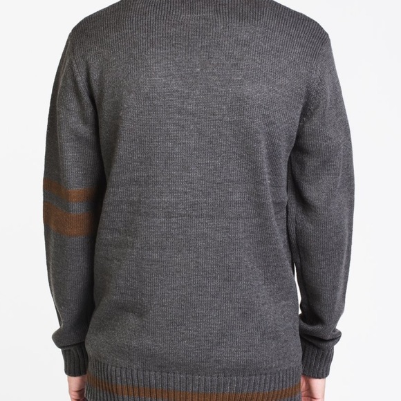 New |  Button Up Athletic Stripe Cardigan - Picture 11 of 11